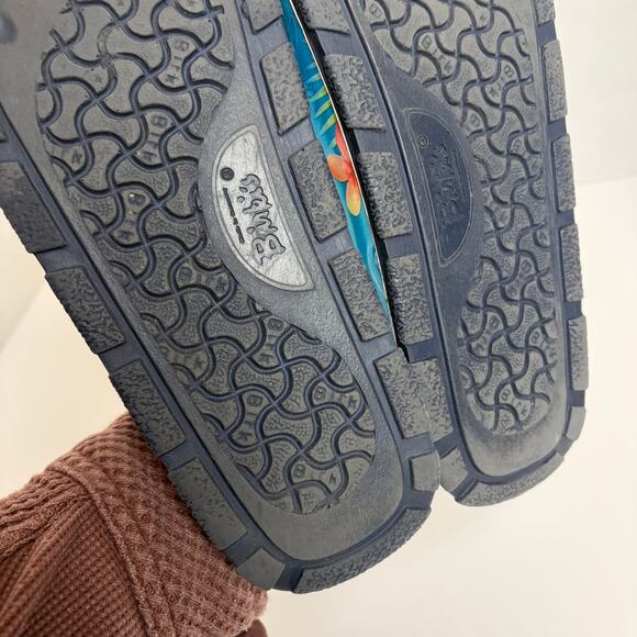 Birkenstock BIRKIS Lagoon Tropical Fish Dolphin Floral Rubber Slides Size 41 - Picture 6 of 9